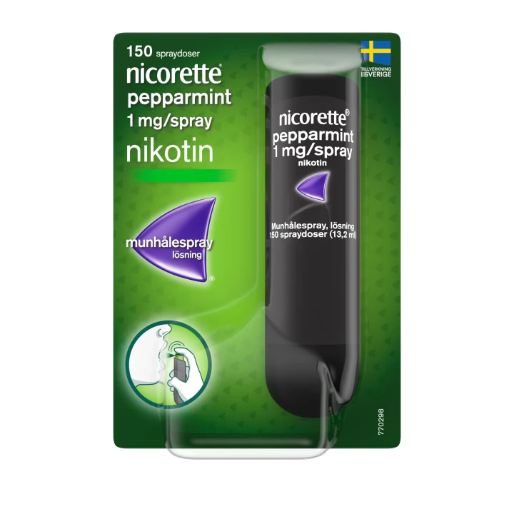 Nicorette Pepparmint munhålespray 1 mg/spray 150 sprayningar Nicorette