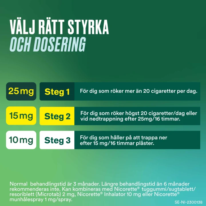 Nicorette Novum nikotinplåster 10 mg/16 timmar 14 st Nicorette