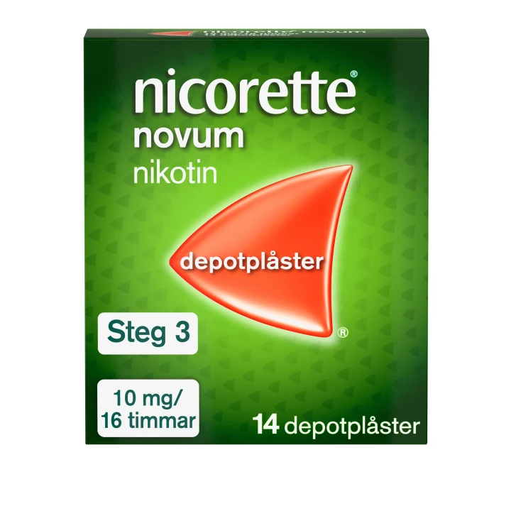 Nicorette Novum nikotinplåster 10 mg/16 timmar 14 st Nicorette