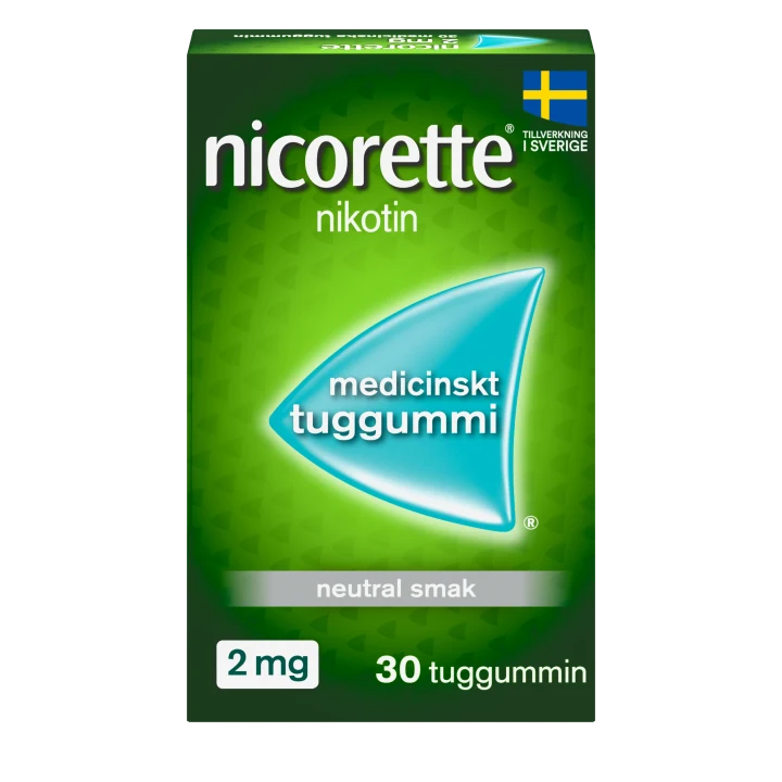 Nicorette medicinskt tuggummi 2 mg 30 st Nicorette