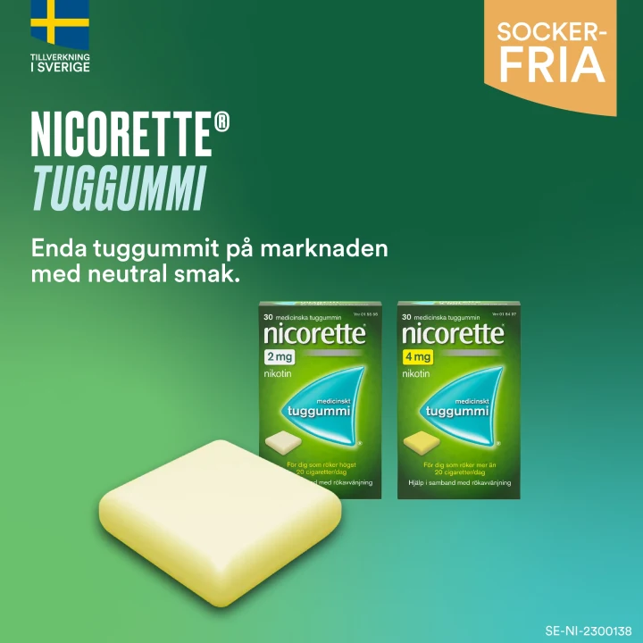 Nicorette medicinskt tuggummi 4 mg 105 st Nicorette