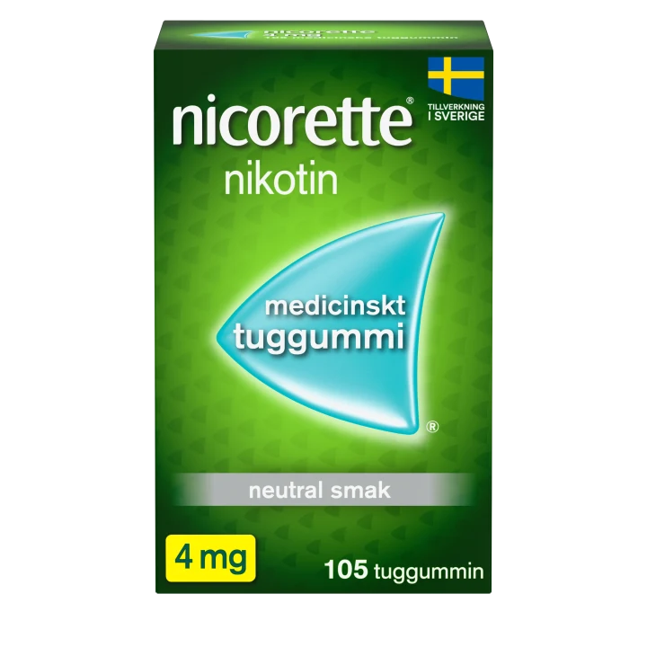 Nicorette medicinskt tuggummi 4 mg 105 st Nicorette