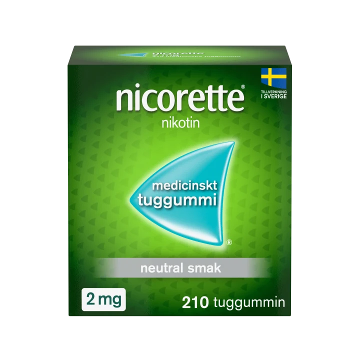 Nicorette medicinskt tuggummi 2 mg 210 st Nicorette