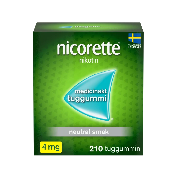 Nicorette medicinskt tuggummi 4 mg 210 st Nicorette