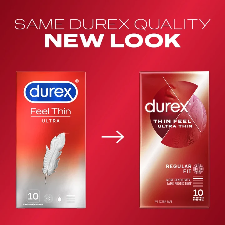 Durex Thin Feel Ultra Thin Kondomer 3 st Durex