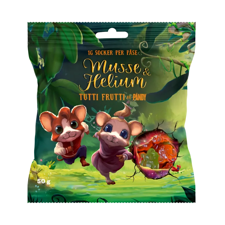 Pändy Candy Musse & Helium Tutti Frutti 50 g Pändy