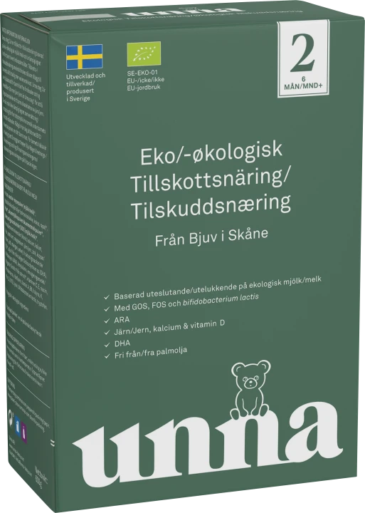 Unna Ekologisk Tillskottsnäring Steg 2 600 g Unna