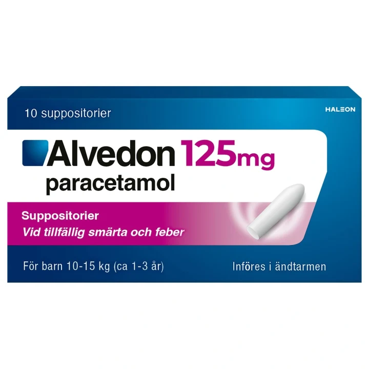 Alvedon suppositorium 125 mg 10 st Alvedon