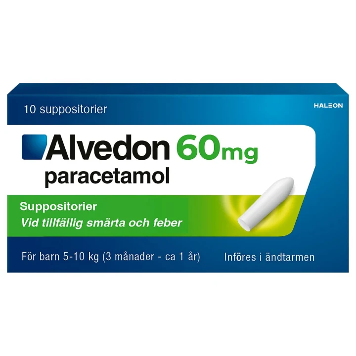 Alvedon suppositorium 60 mg 10 st Alvedon