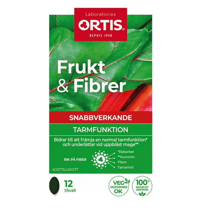 Frukt & Fibrer Forte Tablett 12 st Frukt & Fibrer