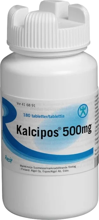 Kalcipos filmdragerad tablett 500 mg 180 st Kalcipos