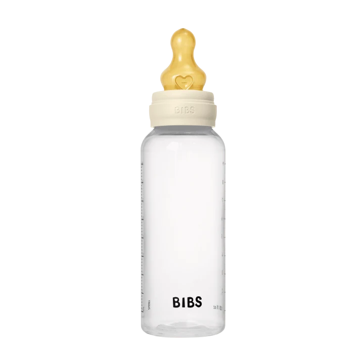 BIBS Baby Bottle Round Latex Medium Flow Ivory 270 ml 1-pack Bibs