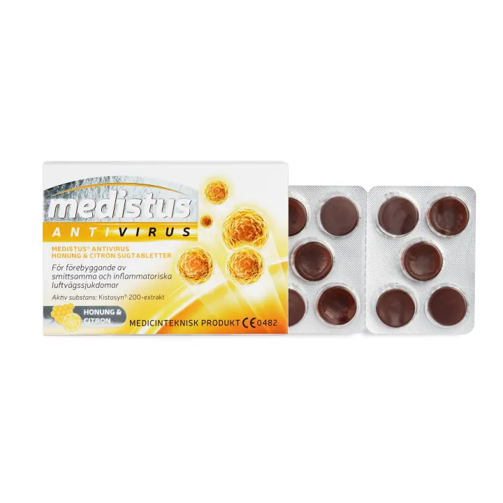 Medistus Antivirus Honung Citron Sugtablett 10 st Medistus