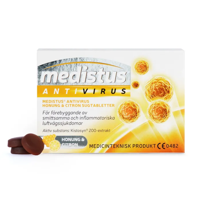Medistus Antivirus Honung Citron Sugtablett 10 st Medistus