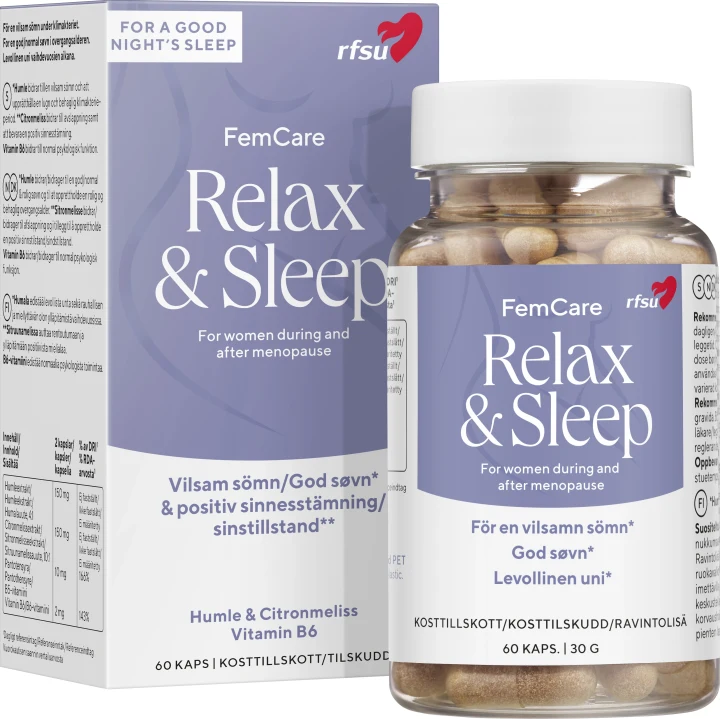 RSFU Femcare Relax&Sleep 60 kapslar Rfsu