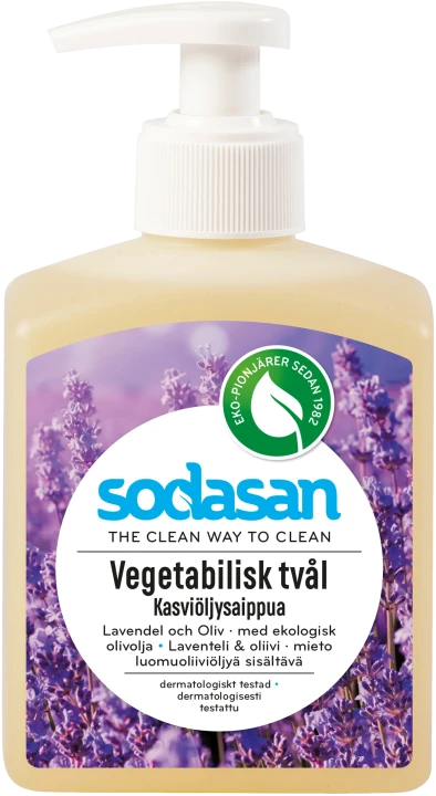 Sodasan Ekologisk Tvål Lavendel & Oliv 300 ml Sodasan