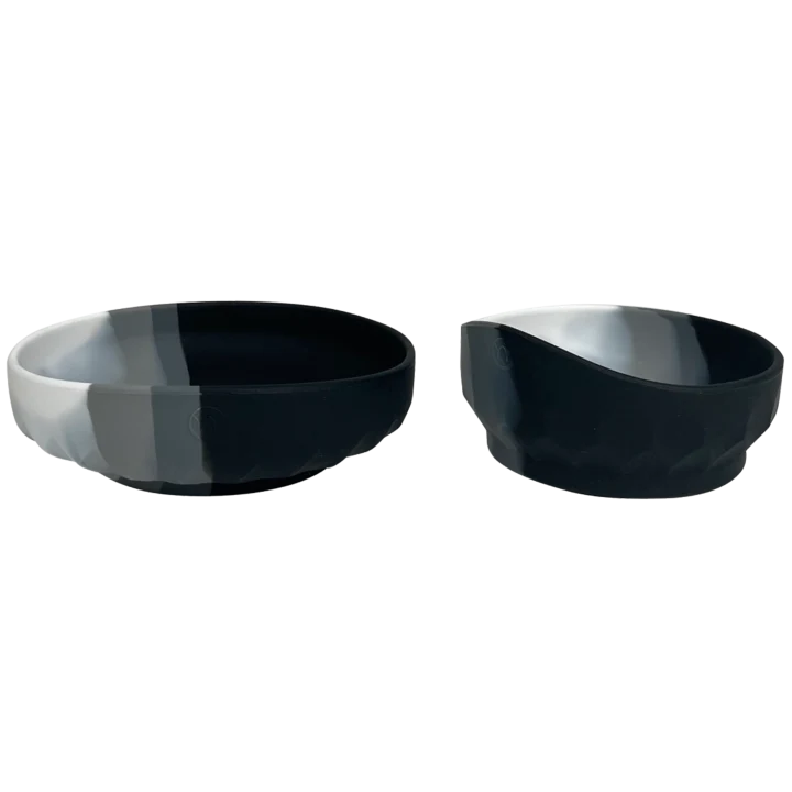 Najell Barntallrik & Skål Silikon Moonstone Black Najell