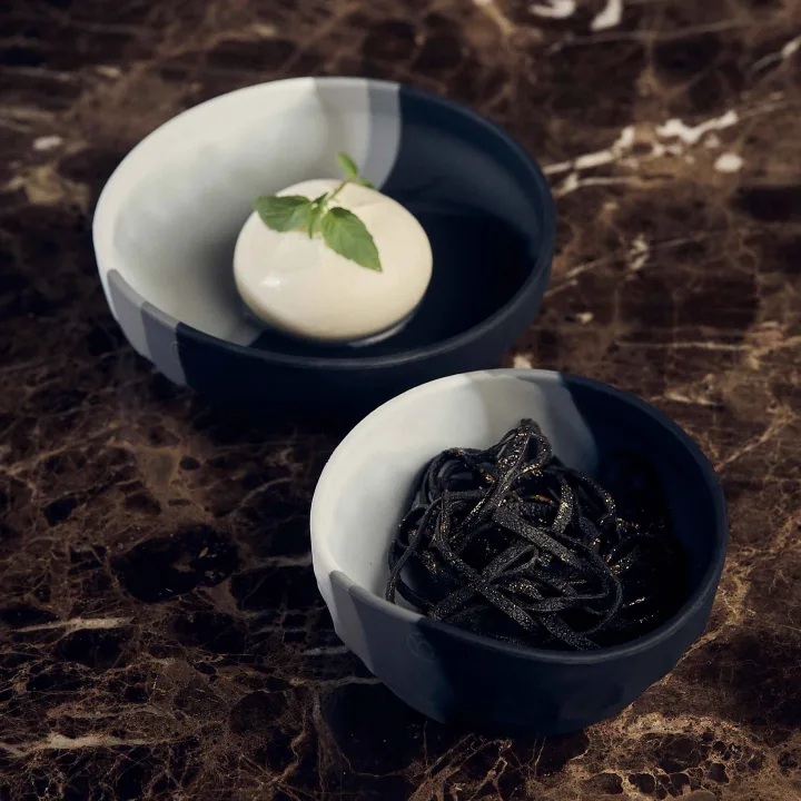 Najell Barntallrik & Skål Silikon Moonstone Black Najell