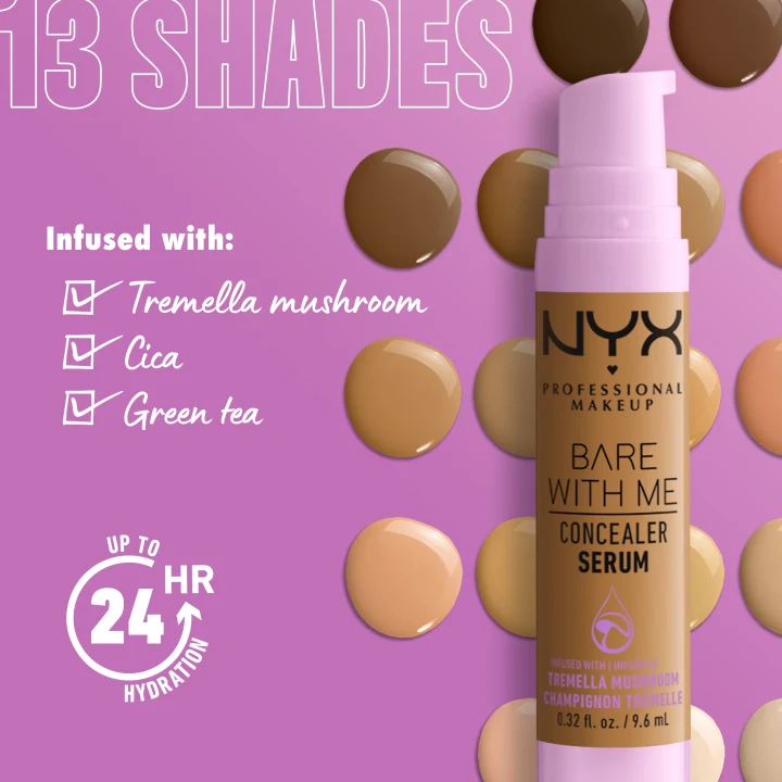 NYX Professional Makeup Bare With Me Concealer Serum 9,6 ml 07 Medium NYX Professional Makeup