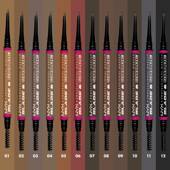 NYX Professional Makeup Blade & Shade Brow Pen 0,1 g 08 Chocolate NYX Professional Makeup