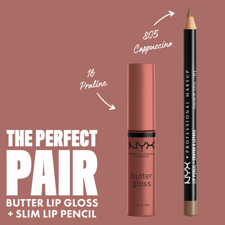 NYX Professional Makeup Butter Gloss Lip Gloss 8 ml 16 Praline NYX Professional Makeup