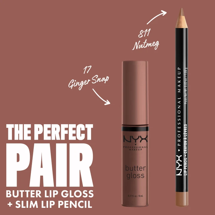 NYX Professional Makeup Butter Gloss Lip Gloss 8 ml 17 Ginger Snap NYX Professional Makeup