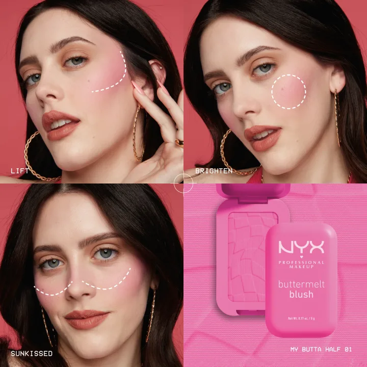 NYX Professional Makeup Buttermelt Blush 5 g 06 For The Butta NYX Professional Makeup