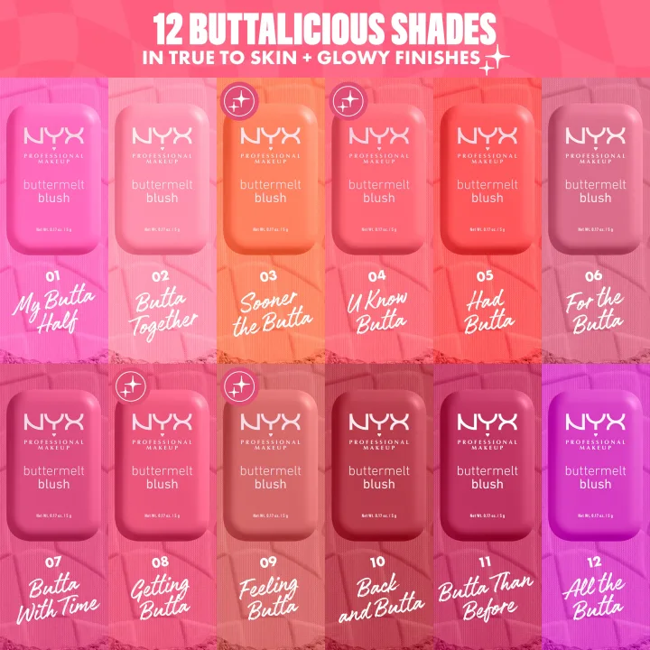 NYX Professional Makeup Buttermelt Blush 5 g 06 For The Butta NYX Professional Makeup