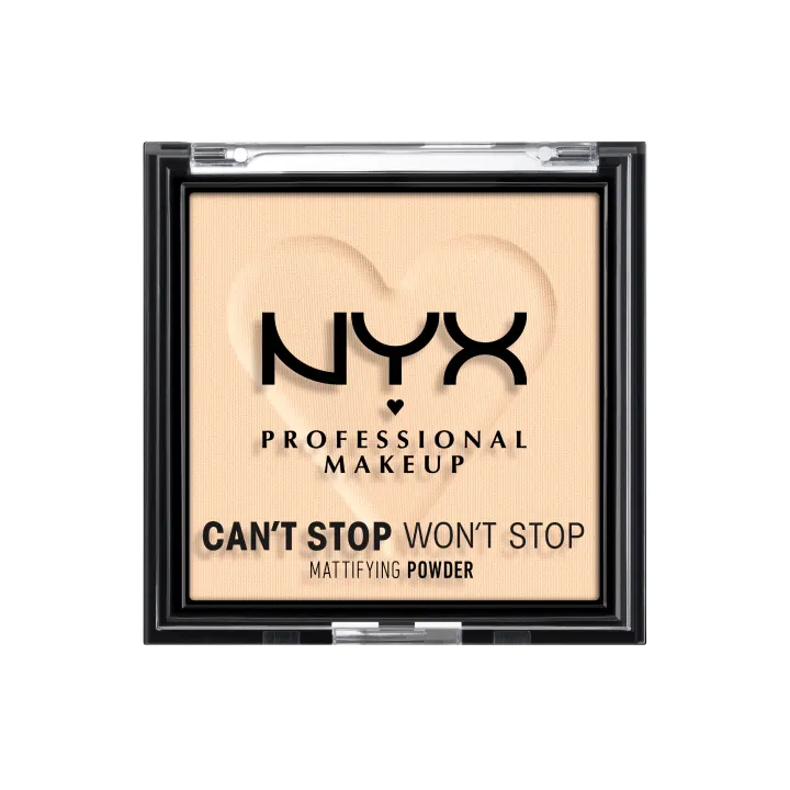 NYX Professional Makeup Can't Stop Won't Stop Mattifying Pressed Powder 6 g 01 Fair NYX Professional Makeup