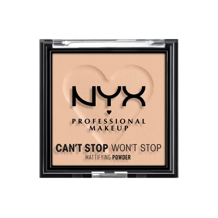 NYX Professional Makeup Can't Stop Won't Stop Mattifying Pressed Powder 6 g 03 Light Medium NYX Professional Makeup