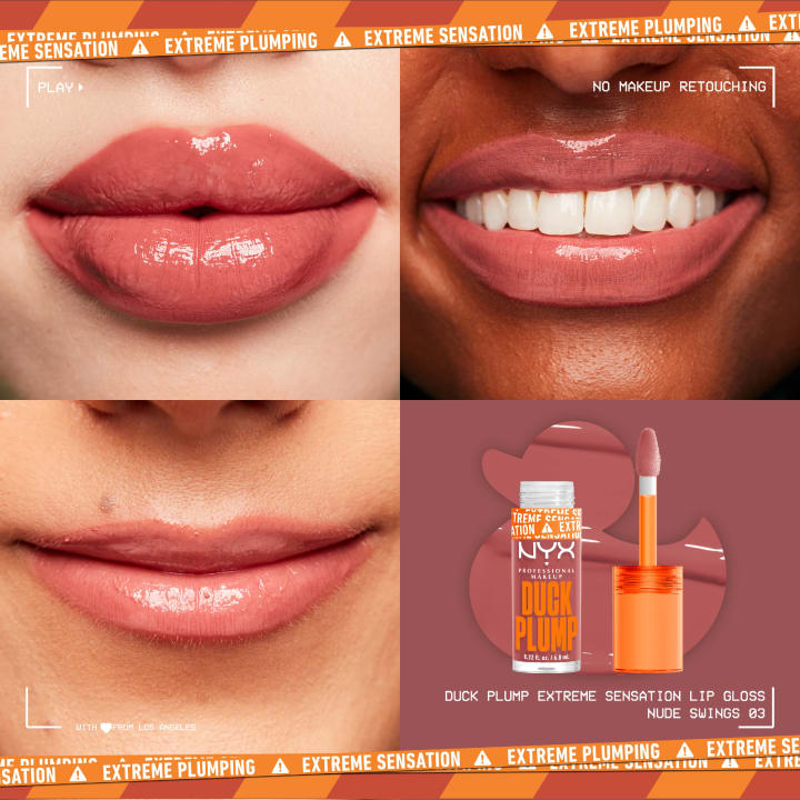 NYX Professional Makeup Duck Plump Lip Gloss 7 ml 03 Nude Swings NYX Professional Makeup