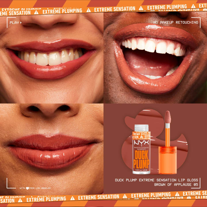 NYX Professional Makeup Duck Plump Lip Gloss 7 ml 05 Brown of Applause NYX Professional Makeup