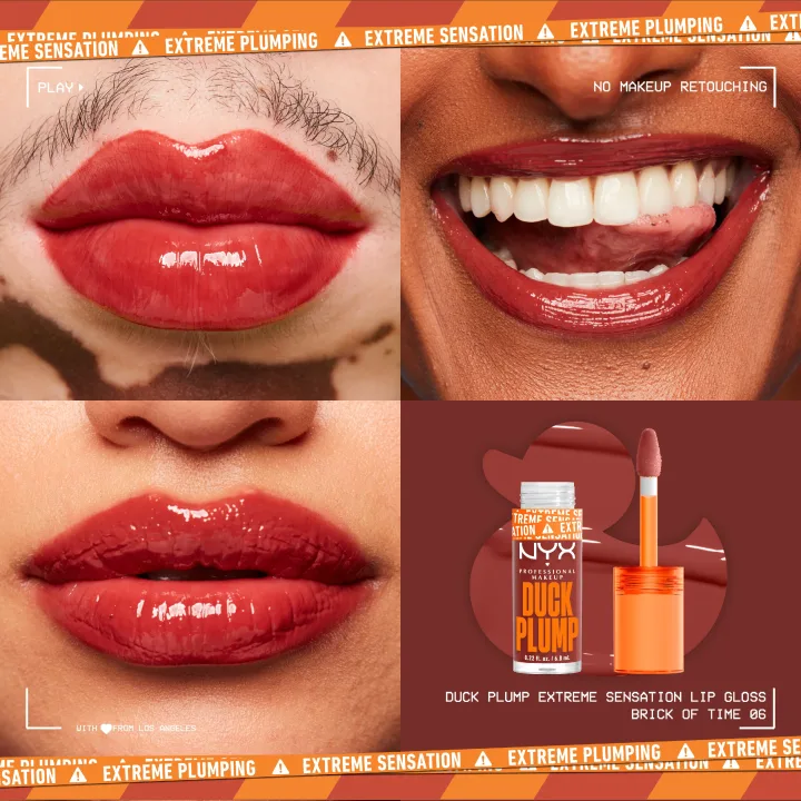 NYX Professional Makeup Duck Plump Lip Gloss 7 ml 06 Brick of Time NYX Professional Makeup