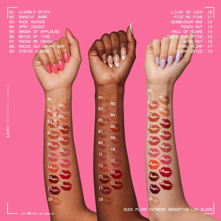 NYX Professional Makeup Duck Plump Lip Gloss 7 ml 08 Mauve Out Of My Way NYX Professional Makeup