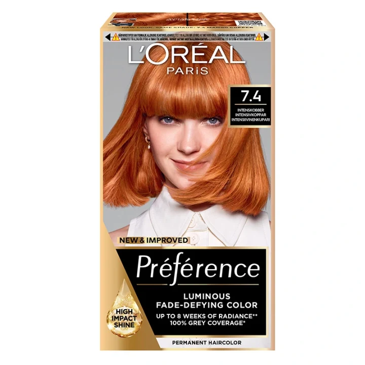 L'Oréal Paris Préférence Permanent Hårfärg 7.4 Mango Copper LOreal Paris