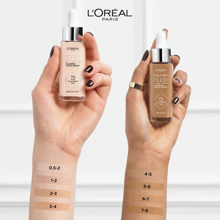 L'Oréal Paris True Match Nude Plumping Tinted Serum 30 ml Medium-Tan 5-6 LOreal Paris