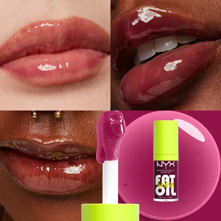 NYX Professional Makeup Fat Oil Lip Drip Lip Gloss 4,8 ml 04 Thats Chic NYX Professional Makeup