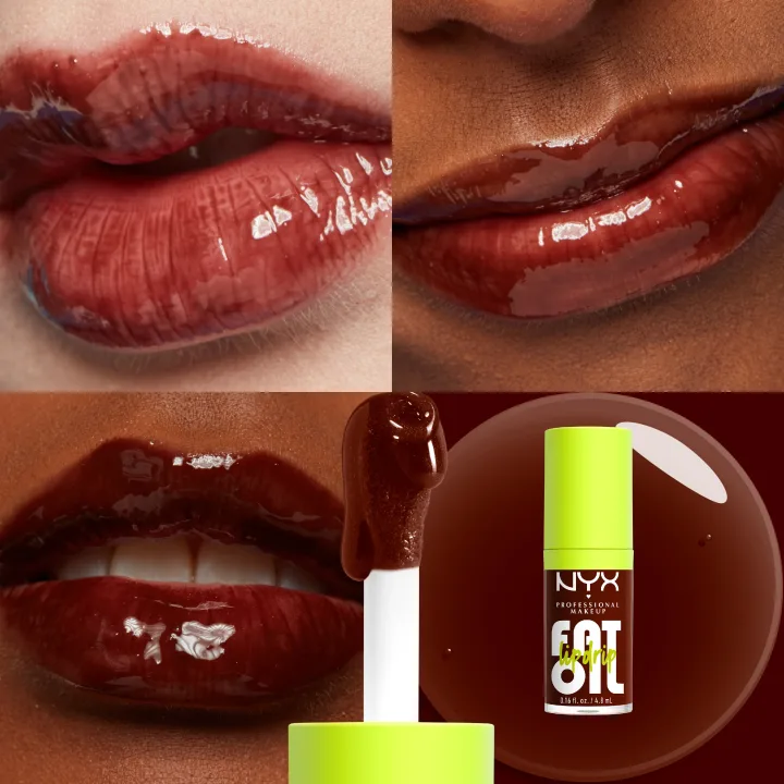 NYX Professional Makeup Fat Oil Lip Drip Lip Gloss 4,8 ml 08 Status Update NYX Professional Makeup