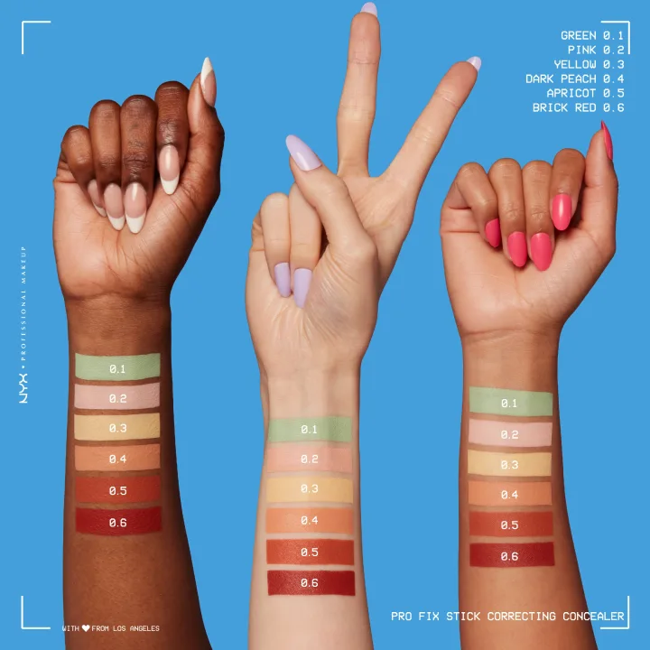 NYX Professional Makeup Fix Stick Concealer Stick 1 g 0.1 Green NYX Professional Makeup