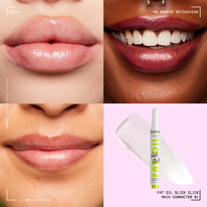 NYX Professional Makeup Fat Oil Slick Click Lip Balm 2,3 ml 01 Main Character NYX Professional Makeup