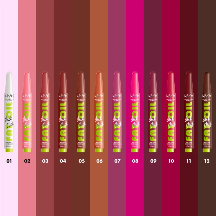 NYX Professional Makeup Fat Oil Slick Click Lip Balm 2,3 ml 03 No Filter Needed NYX Professional Makeup