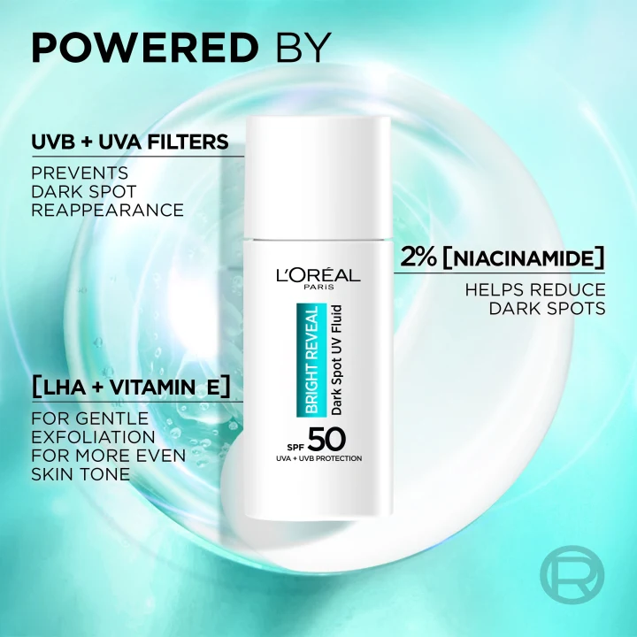 L'Oréal Paris Bright Reveal Niacinamide Dark Spot UV Fluid SPF50 50 ml LOreal Paris