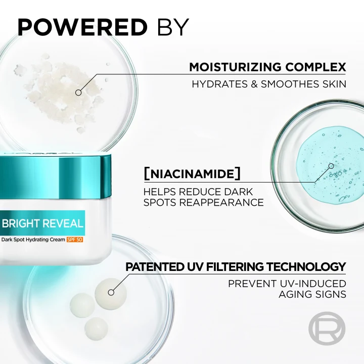 L'Oréal Paris Bright Reveal Niacinamide Dark Spot Hydrating Day Cream SPF50 50 ml LOreal Paris
