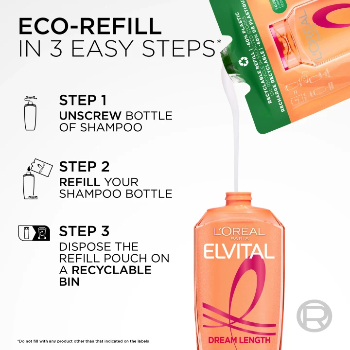 L'Oréal Paris Elvital Dream Length Shampoo Refill 250 ml LOreal Paris