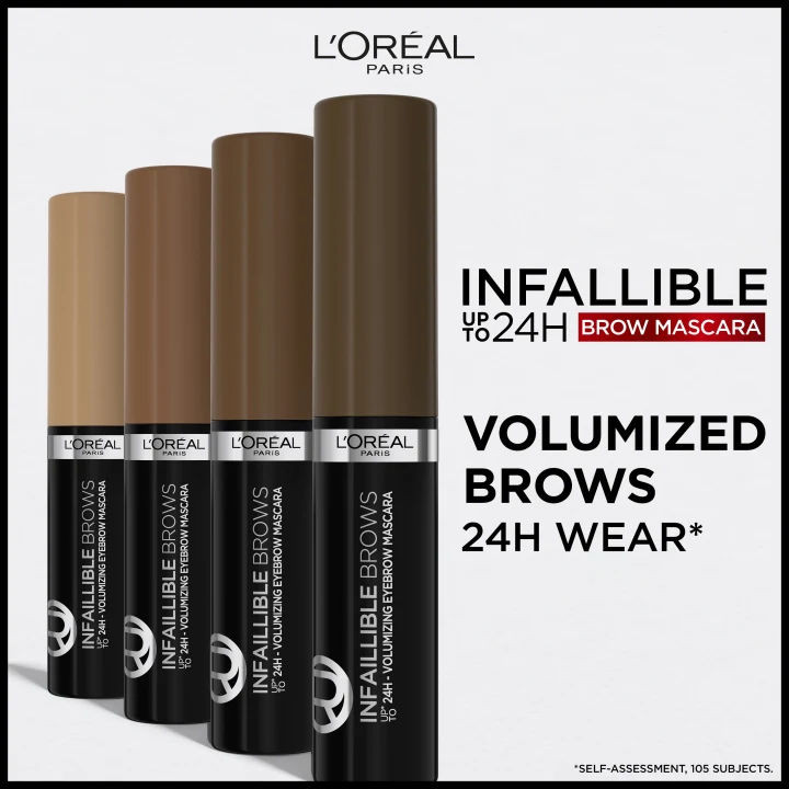 L'Oréal Paris Infaillible Brows 24H Volumizing Eyebrow Mascara Ebony 1.0 5 ml LOreal Paris