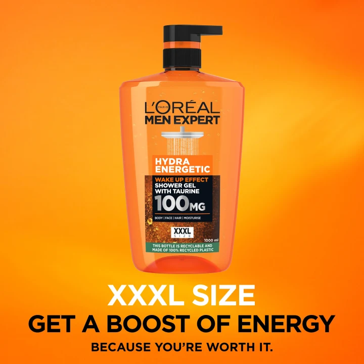 L'Oréal Paris Men Expert Hydra Energetic Wake Up Effect Taurine Shower Gel 1000 ml LOreal Paris