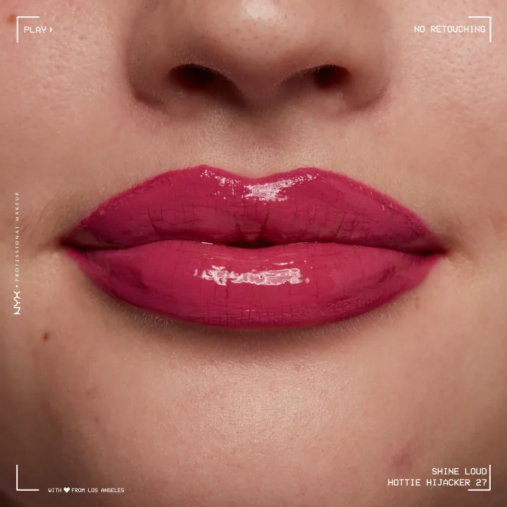 NYX Professional Makeup Shine Loud High Pigment Lip Shine 3,4 ml 27 Hottie Hijacker NYX Professional Makeup