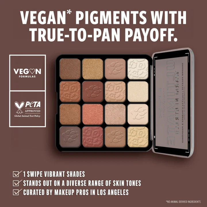 NYX Professional Makeup Ultimate Color Palette 16-Pan 16 x 0,8 g 05W Warm Neutrals NYX Professional Makeup