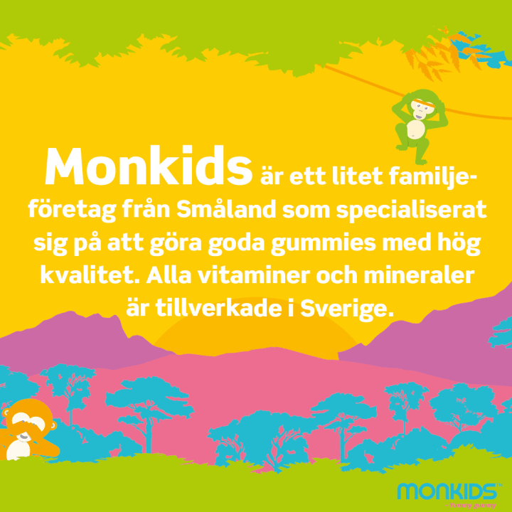 Monkids Omega-3 Barn Äpple 60 st Monkids