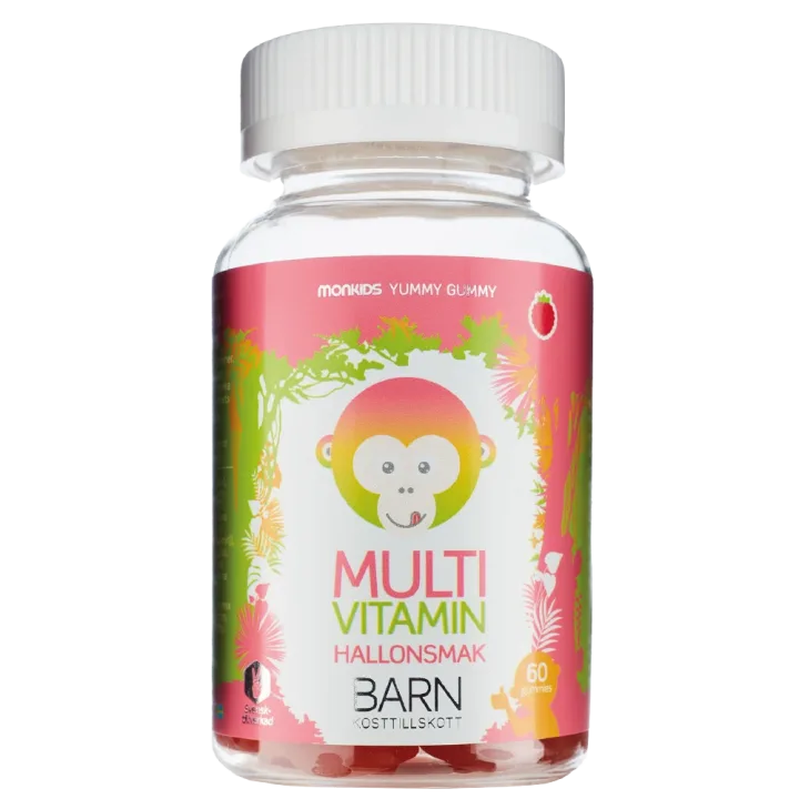 Monkids Multivitamin Barn Hallon 60 st Monkids